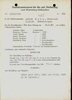 Rehm, Alfred