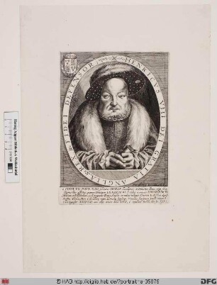 Bildnis Heinrich (Henry) VIII., König von England (reg. 1509-47)