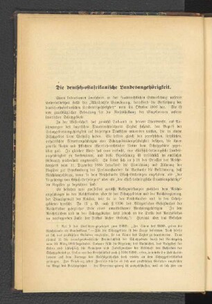 Die deutsch-ostafrikanische Landesangehörigkeit.