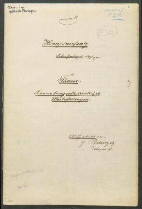 Konferenzaufsatz Waldbach, Bretzfeld, Hohenlohekreis OA Öhringen III (vormals Weinsberg)