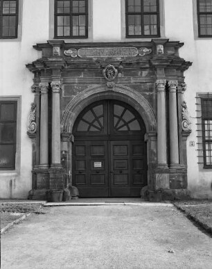 Schloss Friedenstein — Hauptportal der Nordfassade