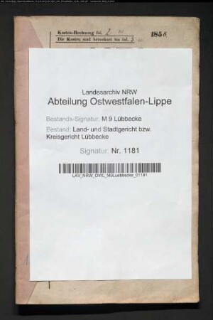 Erblasser: Schlüter, Johann Heinrich; Erblasser: Schlüter, Margarethe Elisabeth, geb. Roettker: