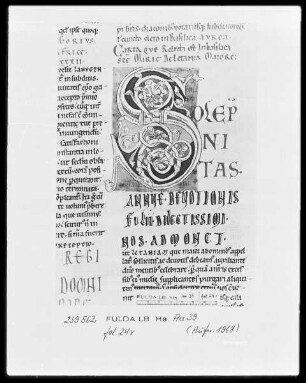 Gregorius Magnus, Registrum epistularum et Regula Pastoralis — Initialen S, Folio 24verso