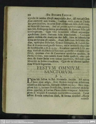 Festum Omnium Sanctorum
