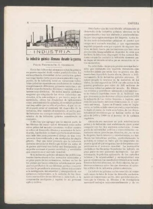 La industria química alemana durante la guerra.
