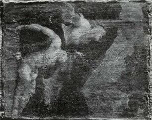 Maria mit dem Leichnam Christi am Fuße des Kreuzes
