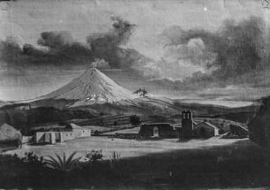 Cotopaxi : Ölgemälde der Südwestseite des Vulkans Cotopaxi