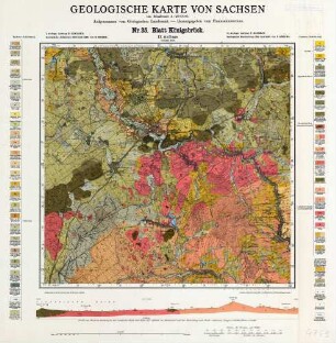 Nr.35 [4749] Königsbrück, Geologische Karte von Sachsen