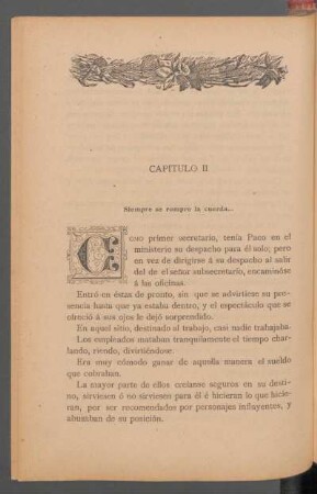 Capítulo II - Siempre se rompe la cuerda...