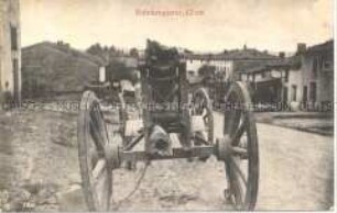 Zerstörtes Geschütz
