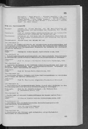 SFB 115: Psychosomatik