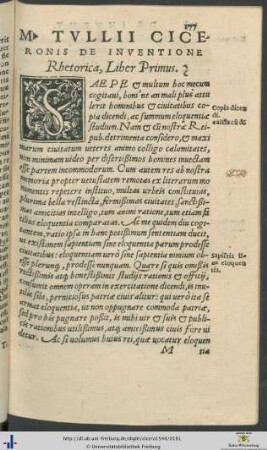 Marci Tullii Ciceronis De Inventione Rhetorica