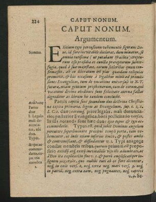 Caput Nonum.