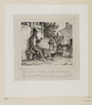 Schüler und Invalide, Blatt 3 der Folge "Lithographisches Album"