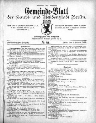 1904,41: No. 41, 9. Oktober 1904