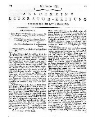 Beyträge zur Oekonomie, Technologie, Policey- und Cameralwissenschaft. T. 10. Hrsg. v. J. Beckmann.Göttingen: Vandenhoeck 1786