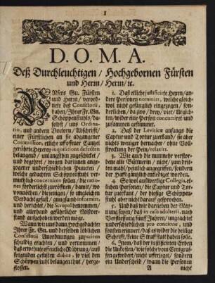 [Rechtliches Bedencken/ Wegen deß Hexen-Proces.]