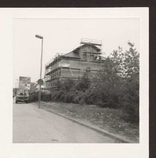 Ist-Zustand der B 239 vor den Bauarbeiten 1988 im Bereich Hornsche Str. Detmold. Hornsche Str. Papierabzug