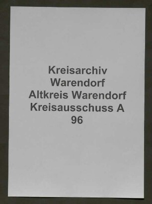 Vermessung und Vermarkung der Kreischausseen, Spez.
