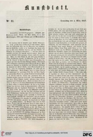 Nr. 11 - 20 (4. März 1847 - 25. April 1847)