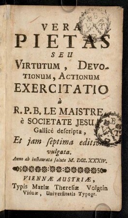 1-368, Vera Pietas