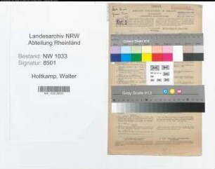Entnazifizierung Walter Holtkamp , geb. 05.08.1921 (Former)