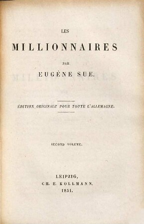 Les sept péchés capitaux. 6,2, L' Avarice : Les Millionnaires