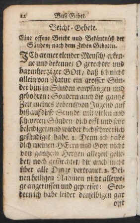 Beicht-Gebete.