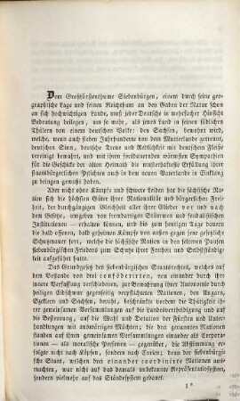 Die Vereinigung Siebenbürgens mit Ungarn : vom Standpunkte der sächsischen Nation beleuchtet
