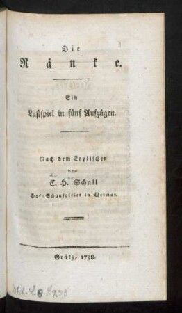Die Ränke