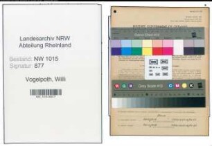 Entnazifizierung Willi Vogelpoth , geb. 28.06.1891 (Schlosser)