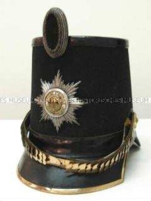 Tschako Modell 1854 für Offiziere, Garde-Jäger- und Garde-Schützen-Bataillon, Preußen
