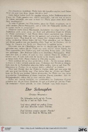 Der Schnupfen