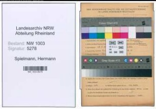 Entnazifizierung Hermann Spielmann , geb. 28.09.1906 (Autoschlosser)