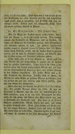 52. Die Bettelmönche. - Die Inquisition