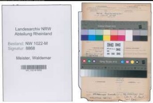 Entnazifizierung Waldemar Meister , geb. 30.07.1907 (Spediteur)