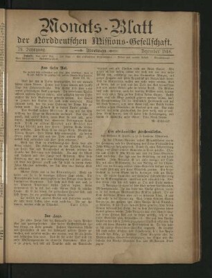 Dezember 1918.