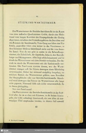 VI. Stiefkind Wartezimmer