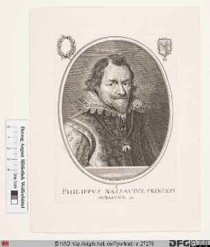 Bildnis Philipp Wilhelm, Graf von Nassau-Dillenburg, Prinz von Oranien