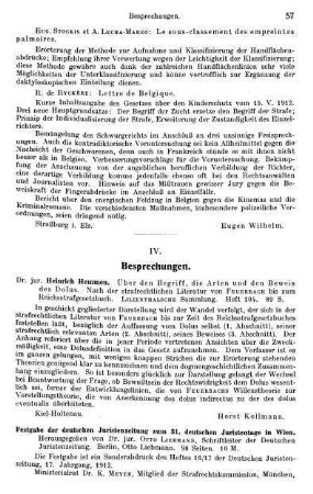 57-64, IV. Besprechungen