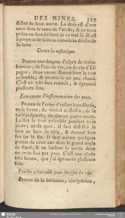 Poudre admirable pour fortifier la vûë