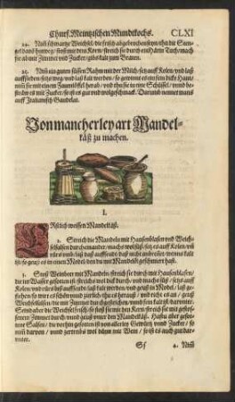 Von mancherley art Mandelkäß zu machen.