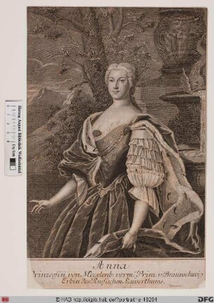 Bildnis Anna Leopoldowna, geb. Prinzessin Elisabeth Catharina Christina von Mecklenburg-Schwerin, 1740/41 Regentin von Russland