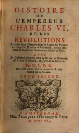Histoire de l'empereur Charles VI, 2 (1741)