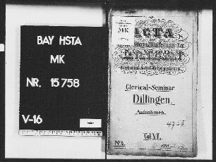 Dillingen, Klerikalseminar.