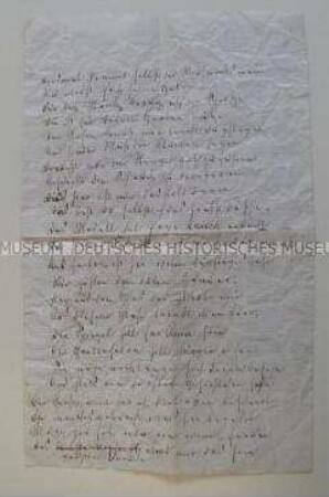 Weihnachtsgedicht, mit namentlicher Erwähnung von Moritz und Anna Degen; undatiert ( um 1870)