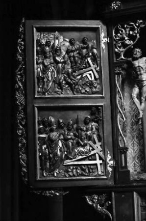 Überlingen: St. Nikolaus Münster, Seitenaltar, Ausschnitt