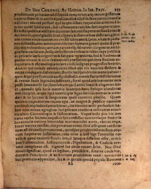 Oratio de usu chronologiae ac historiarum in iure privato : habita in illustri Iulia III. Non. Sept. MDCXL. in solenni promotione doctorali
