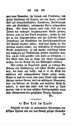 Der Tod im Topfe