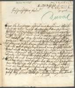 Brief von Jeunet Duval an Christian Heinrich Oppermann